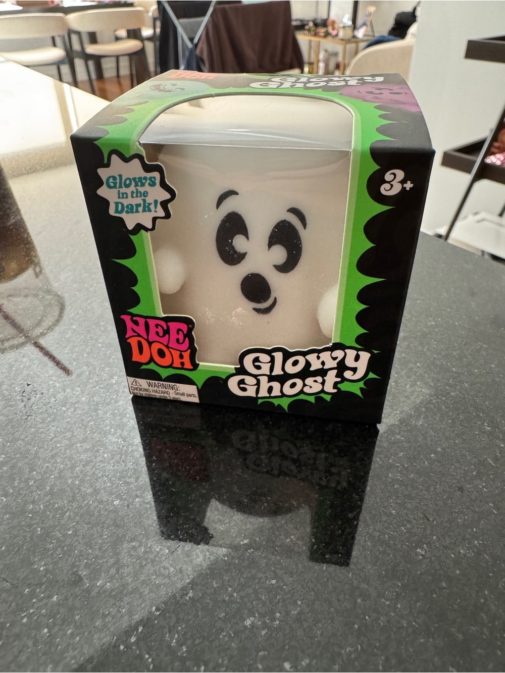 NeeDoh White Glowy Ghost ALDI EXCLUSIVE 100% AUTHENTIC